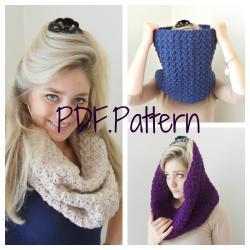 Cowl Crochet Pattern - PDF